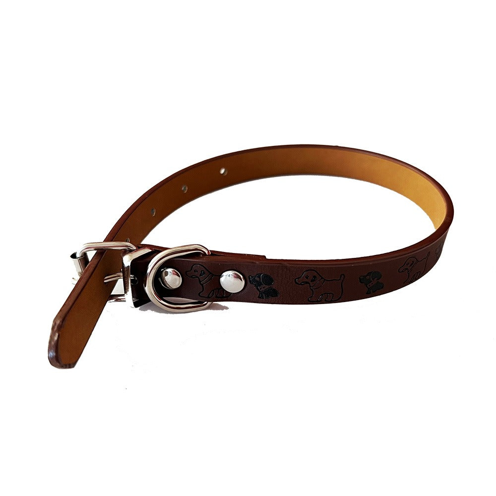 20mm Puppies Pattern Adjustable Puppy Dog Kitten Cat Small Medium Large Pet Collar