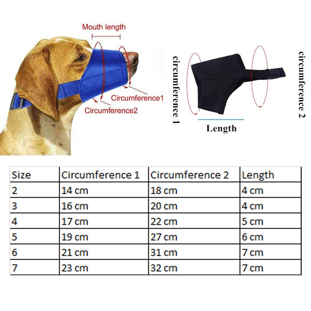 Pink Adjustable Breathable Safety Dog Muzzles Anti-Biting Anti-Barking Anti-Chewing