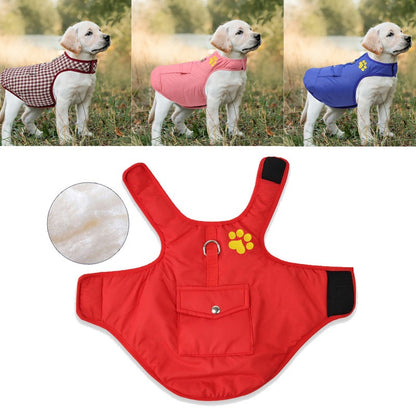Warm Dog Rain Coats Jacket Outdoor Clothes Waterproof Winter Vest Puppy Coat