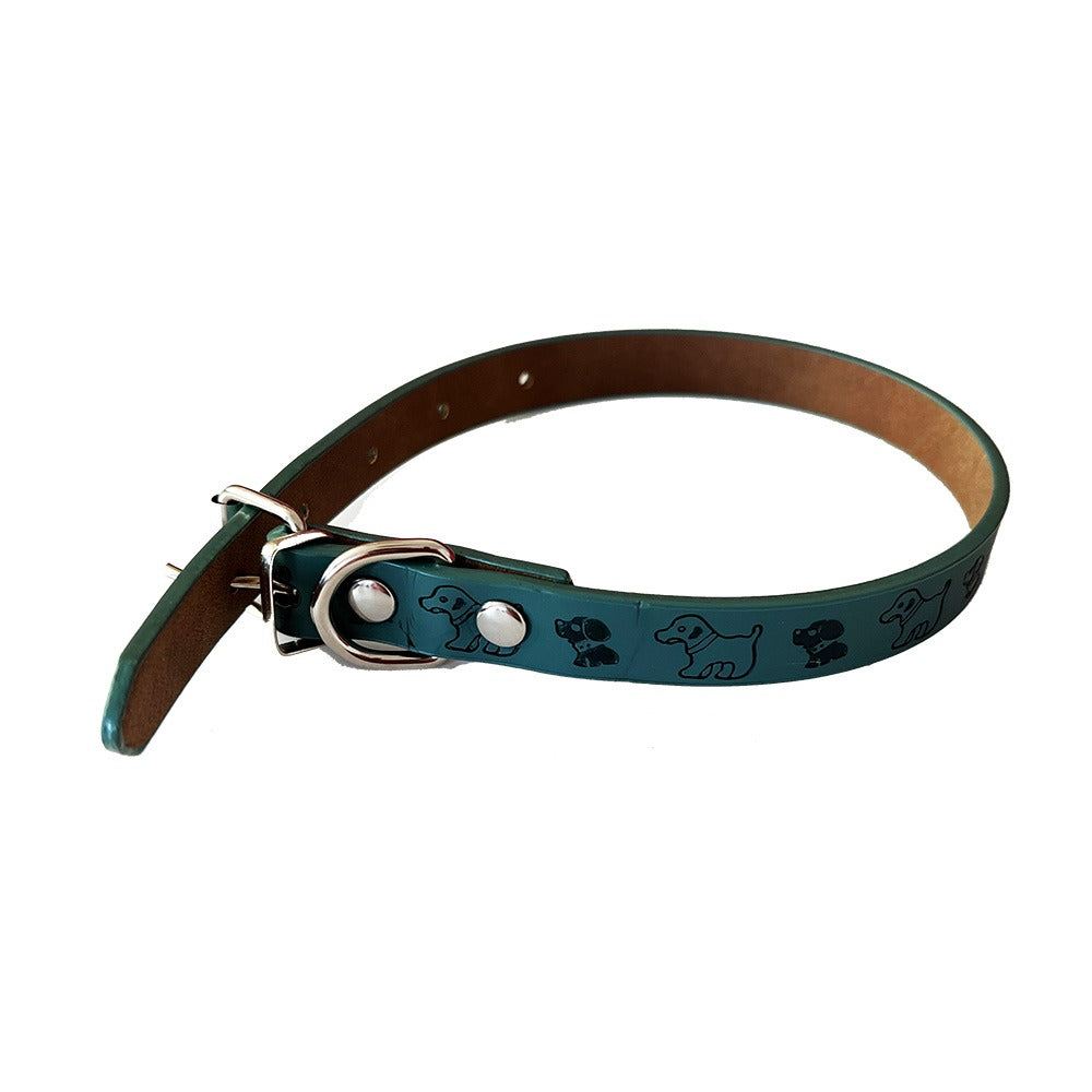 20mm Puppies Pattern Adjustable Puppy Dog Kitten Cat Small Medium Large Pet Collar