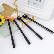 4pc Black White Kitten Cats Novelty Ballpoint Gel Pens Cute Funky School Supply Party Gift Bag Fillers