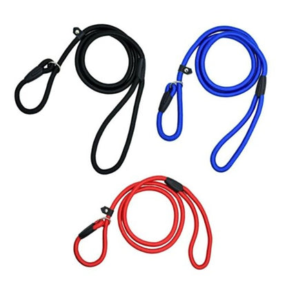 Dog Puppy Training Slip Rope Dog Lead 1cm Strong Nylon Training Walking Leash