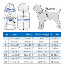 Dog Rain Coat Reflective Waterproof Jacket Outdoor Vest Windproof Raincoat UK