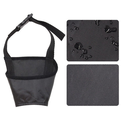 Black Adjustable Breathable Safety Dog Muzzles Anti-Biting Anti-Barking Anti-Chewing