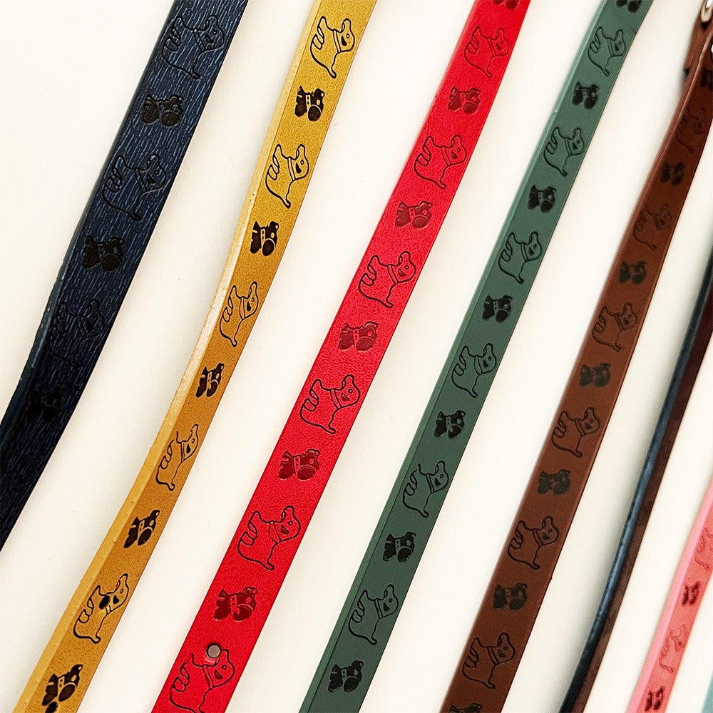 15mm Puppies Pattern Adjustable Puppy Dog Kitten Cat Small Medium Large Pet Collar