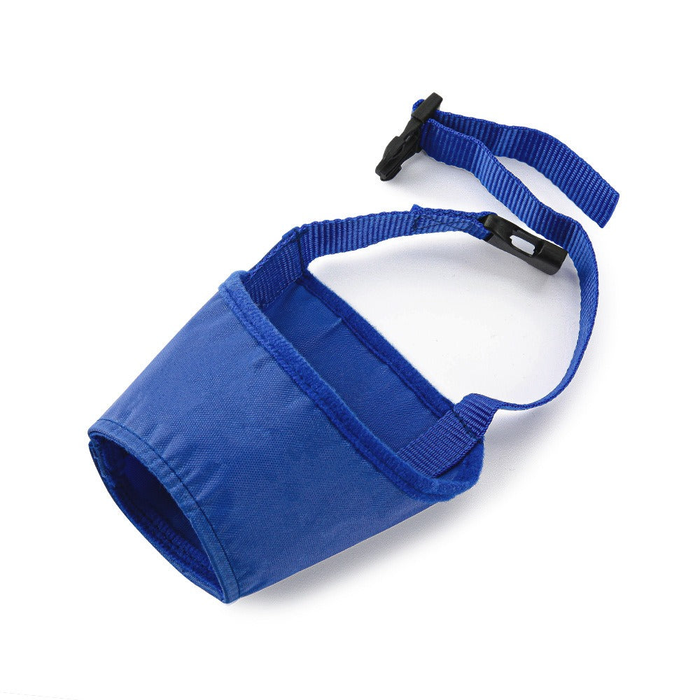 Blue Adjustable Breathable Safety Dog Muzzles Anti-Biting Anti-Barking Anti-Chewing