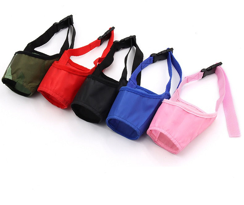 Blue Adjustable Breathable Safety Dog Muzzles Anti-Biting Anti-Barking Anti-Chewing