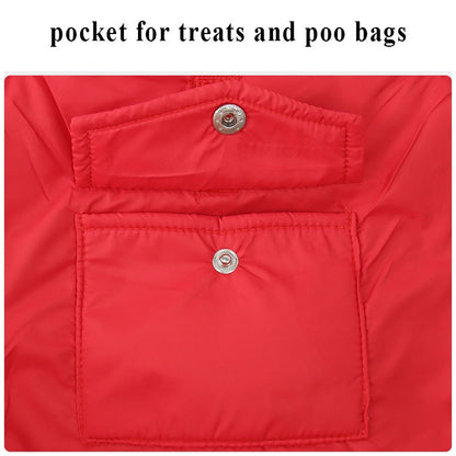 Warm Dog Rain Coats Jacket Outdoor Clothes Waterproof Winter Vest Puppy Coat