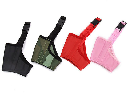 Black Adjustable Breathable Safety Dog Muzzles Anti-Biting Anti-Barking Anti-Chewing