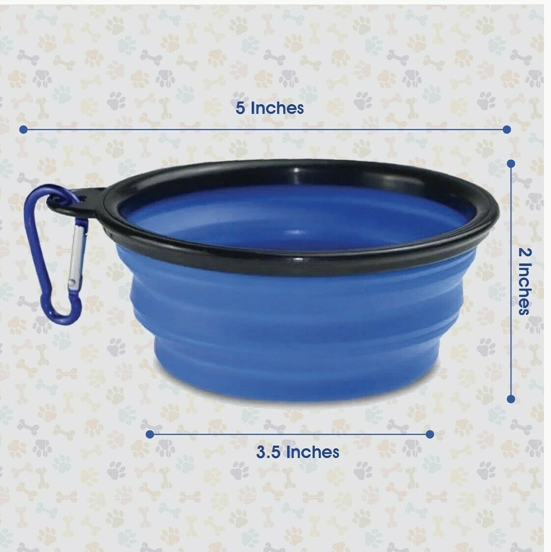 Collapsible Pet Dog Cat Feeding Bowl Pop Up Compact Travel Silicone Dish Feeder