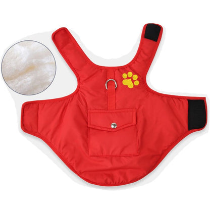 Warm Dog Rain Coats Jacket Outdoor Clothes Waterproof Winter Vest Puppy Coat