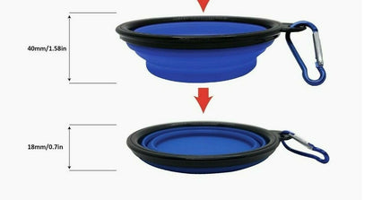 Collapsible Pet Dog Cat Feeding Bowl Pop Up Compact Travel Silicone Dish Feeder