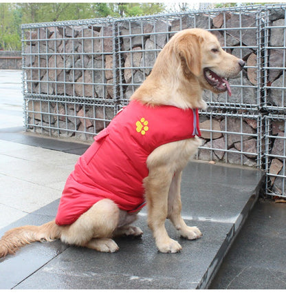 Warm Dog Rain Coats Jacket Outdoor Clothes Waterproof Winter Vest Puppy Coat