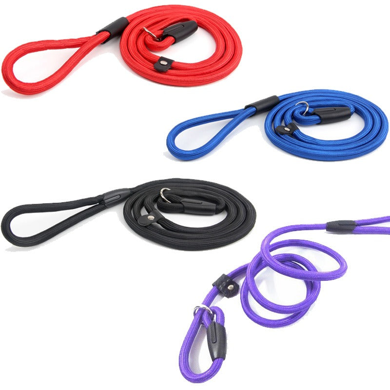 Dog Puppy Training Slip Rope Dog Lead 1cm Strong Nylon Training Walking Leash