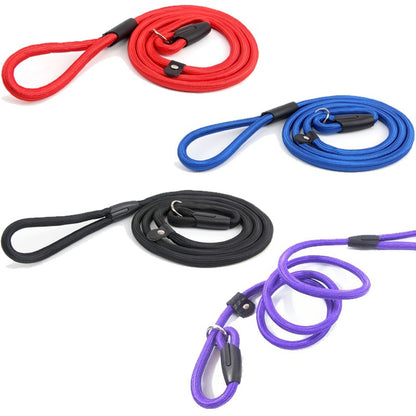 Dog Puppy Training Slip Rope Dog Lead 1cm Strong Nylon Training Walking Leash