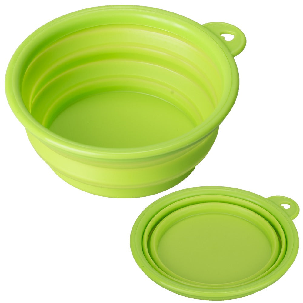 Collapsible Pet Dog Cat Feeding Bowl Pop Up Compact Travel Silicone Dish Feeder