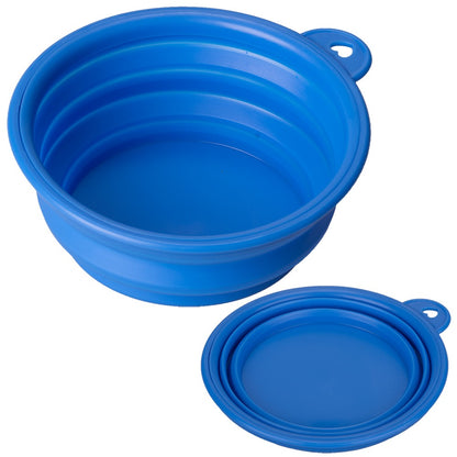 Collapsible Pet Dog Cat Feeding Bowl Pop Up Compact Travel Silicone Dish Feeder