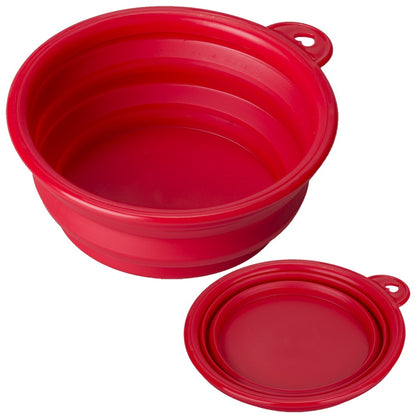 Collapsible Pet Dog Cat Feeding Bowl Pop Up Compact Travel Silicone Dish Feeder