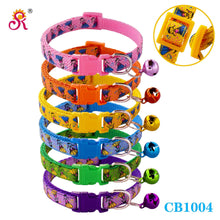 Pretty Little Girl Adjustable Kitten Cat Collar With Bell And Snap Buckle