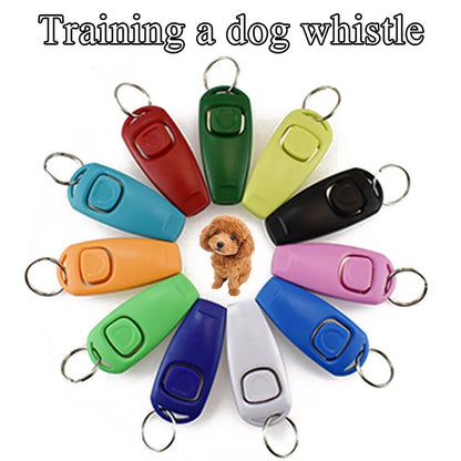 Dog Training Clicker Whistle with keyring Trainer for Dogs Cats