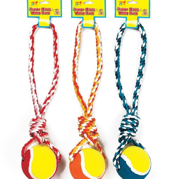 Pets at Play Jumbo Ball With Rope