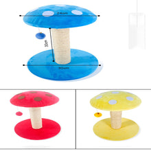 Mushroom Cat Climbing Frame Scratching Post Hanging Ball Tree Tower Activity Centre