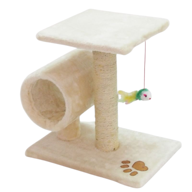 Cat Tree Tower Climbing Frame with Tunnel Scratching Post Play