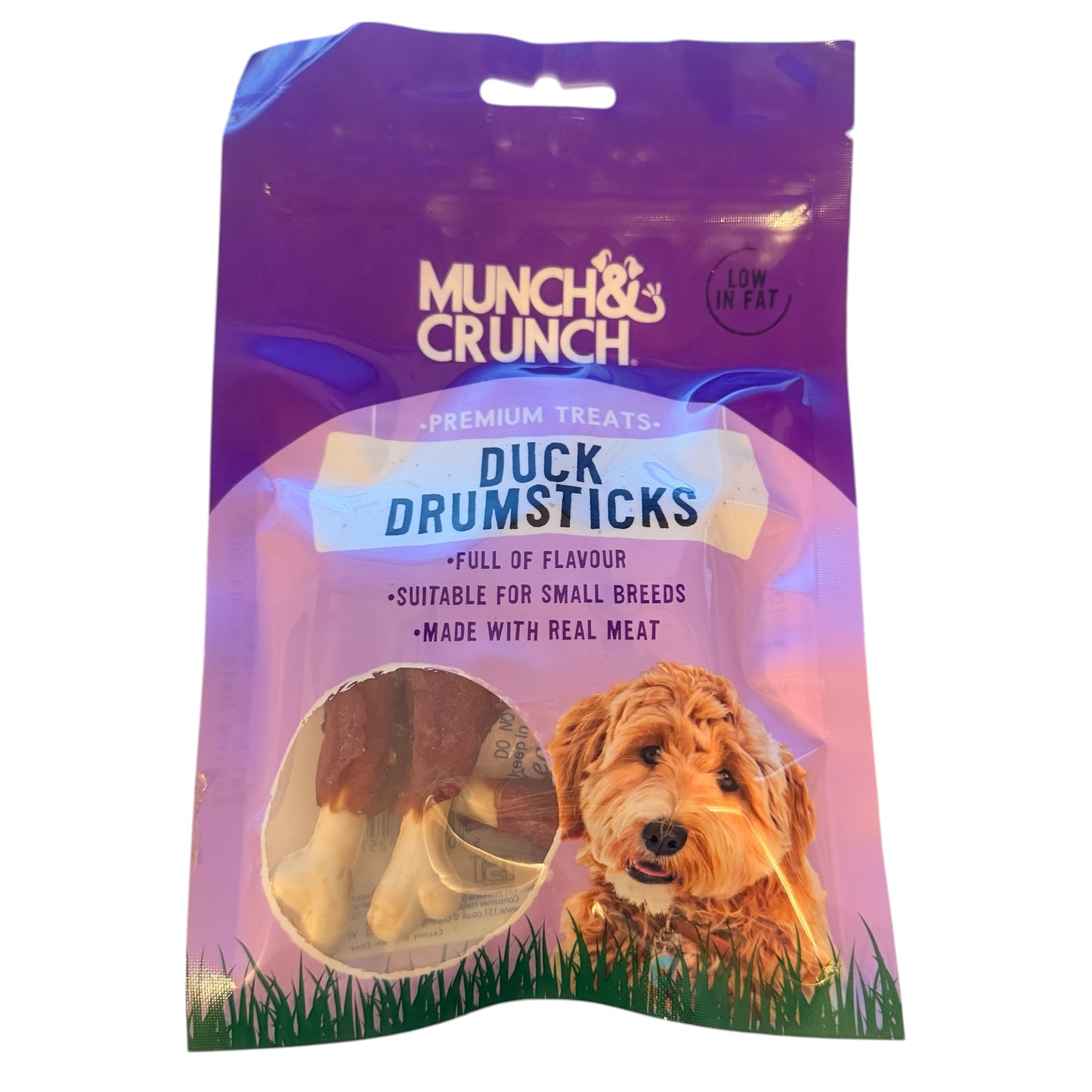 Munch And Crunch Duck Drumsticks Dog Treats 70g