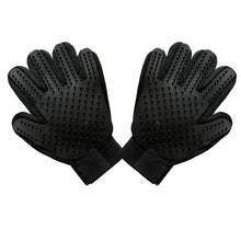 Black Pet Dog Cat Grooming Glove Deshedding Brush Fur Remover Mitt Left Right Hand